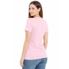T-shirt Damski różowa dekolt w serek roz. L